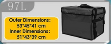 Load image into Gallery viewer, Magnetic +Waterproof DELIVERY BOX Fully upgrade / BLACK 22L/30L/49L/68L/97L FREE: CUP HOLDER