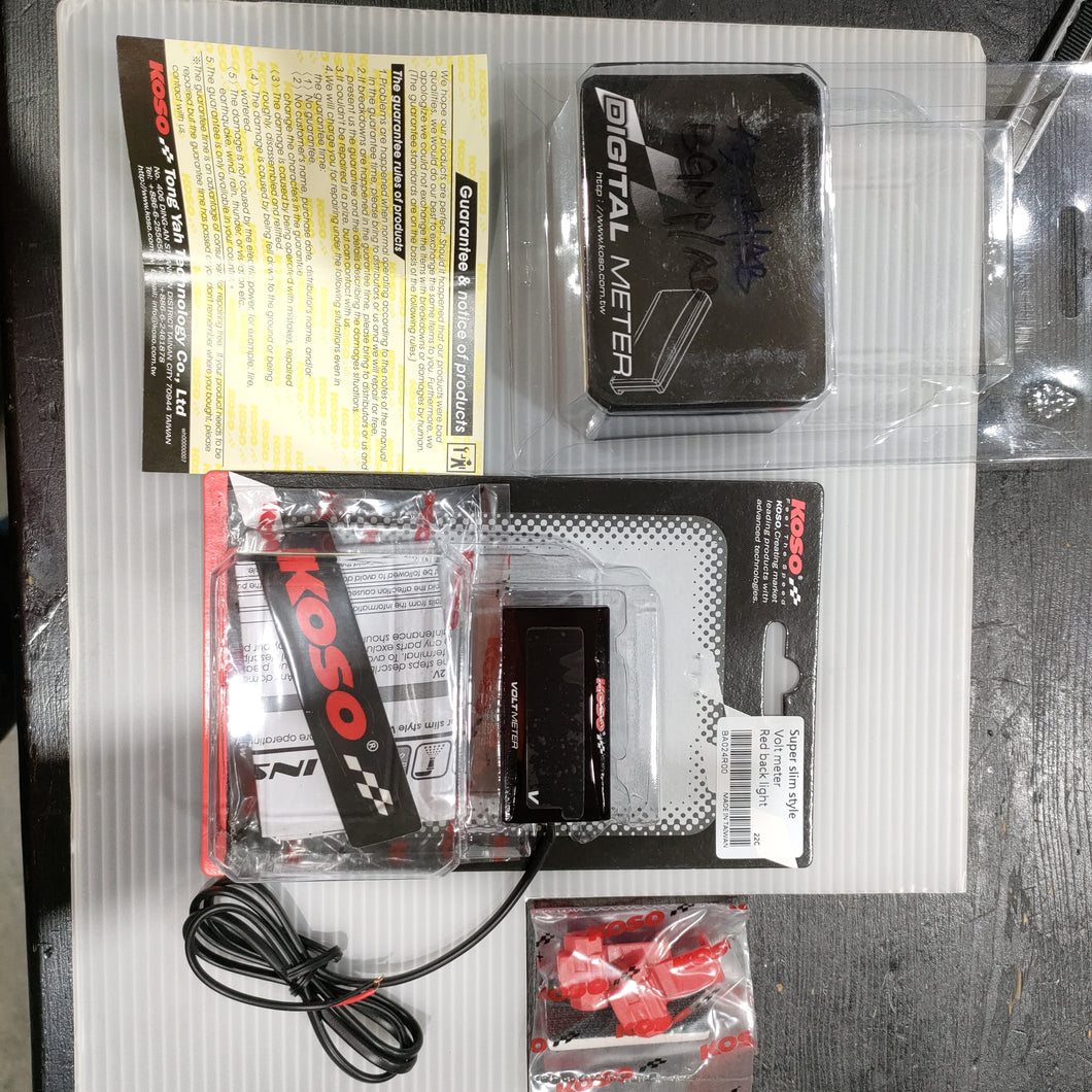 KOSO VOLT METER SUPER SLIM STYLE