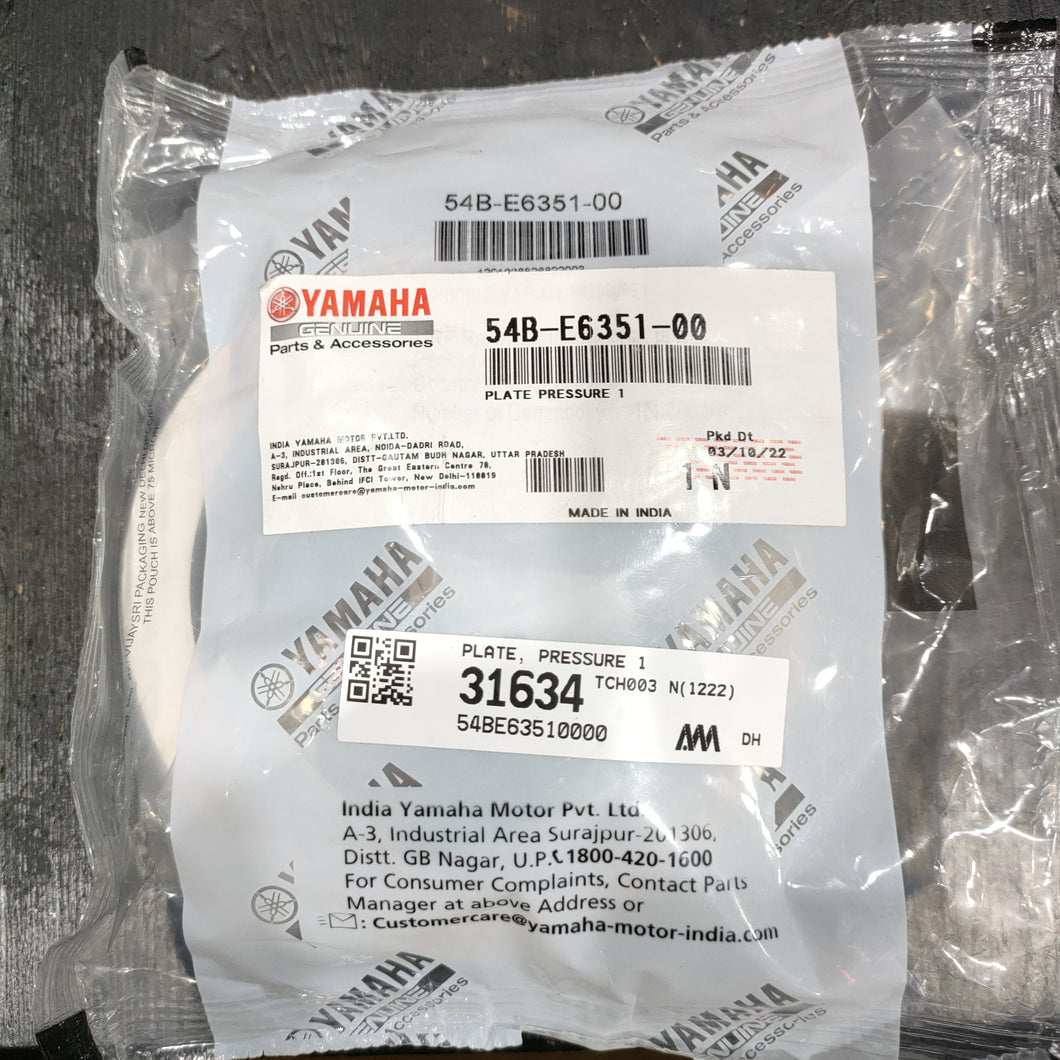 54B-E6351-00 PLATE PRESSURE 1