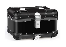 Load image into Gallery viewer, Black &amp; Silver Aluminium Top Box Set Include Base Plate &amp; Inner Padding
