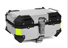 Load image into Gallery viewer, Black &amp; Silver Aluminium Top Box Set Include Base Plate &amp; Inner Padding
