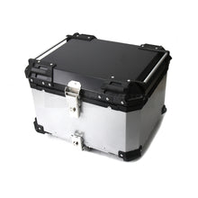 Load image into Gallery viewer, Black &amp; Silver Aluminium Top Box Set Include Base Plate &amp; Inner Padding
