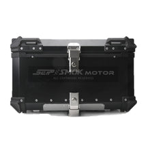 Load image into Gallery viewer, Black &amp; Silver Aluminium Top Box Set Include Base Plate &amp; Inner Padding
