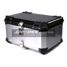 Load image into Gallery viewer, Black &amp; Silver Aluminium Top Box Set Include Base Plate &amp; Inner Padding
