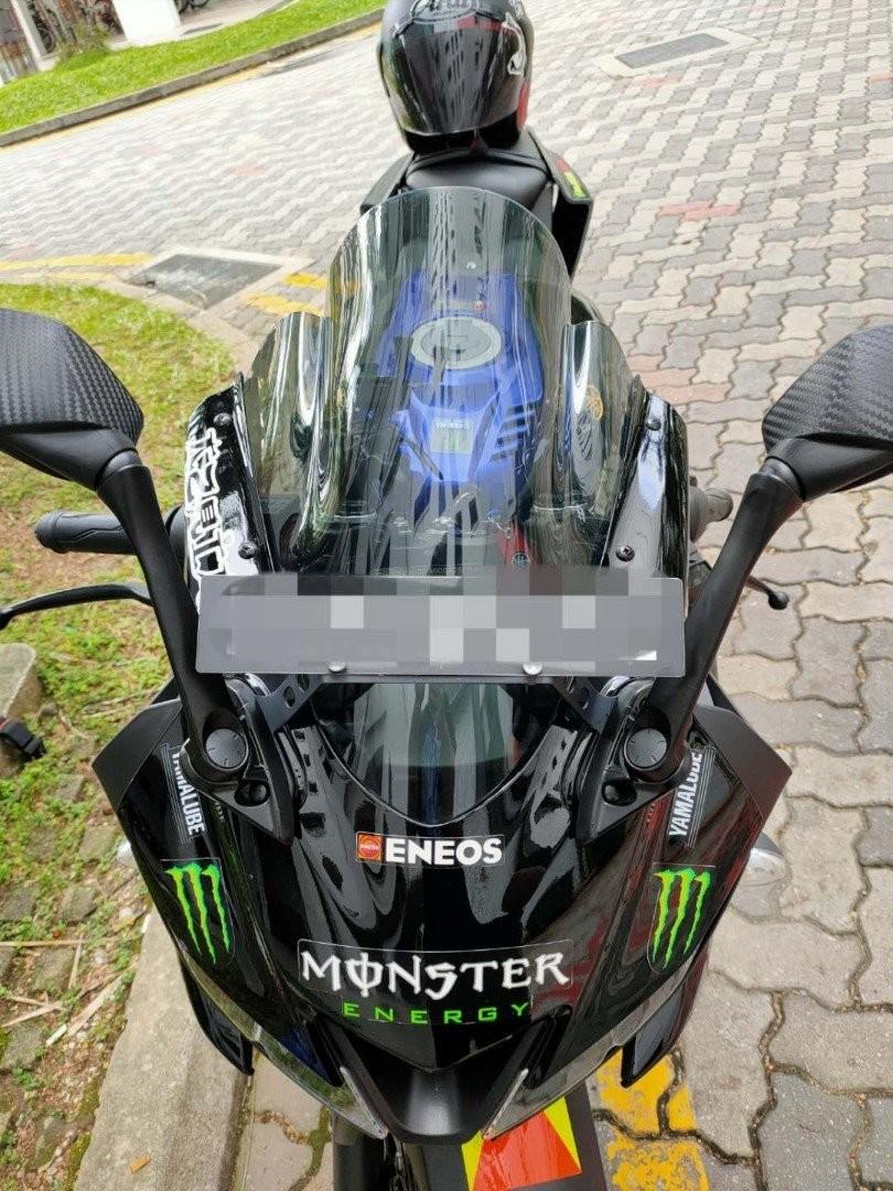Yamaha R15 V3 Windscreen Double Bubble Tinted Smoke